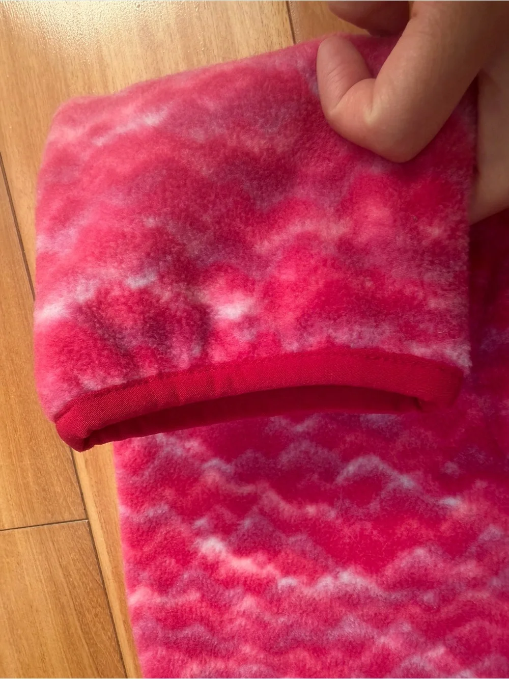 Columbia Pink Patterned Fleece One-Piece Hooded Footie